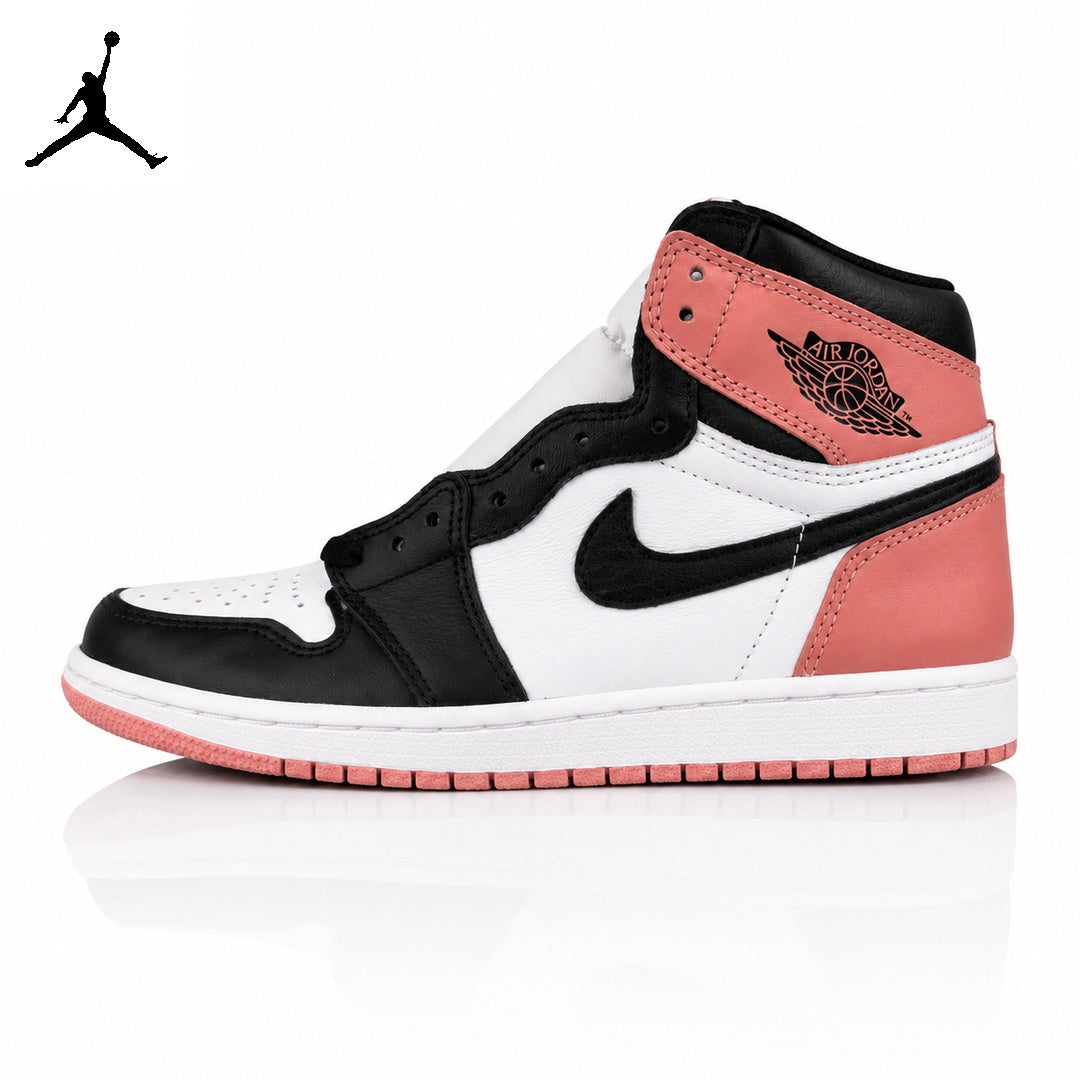 Air Jordan 1 High Rust Pink Dusty Pink Toe 861428-101 Unisex Sneakers