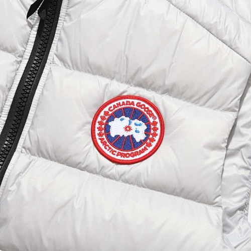 Canada Goose White Quilted Puffer Vest