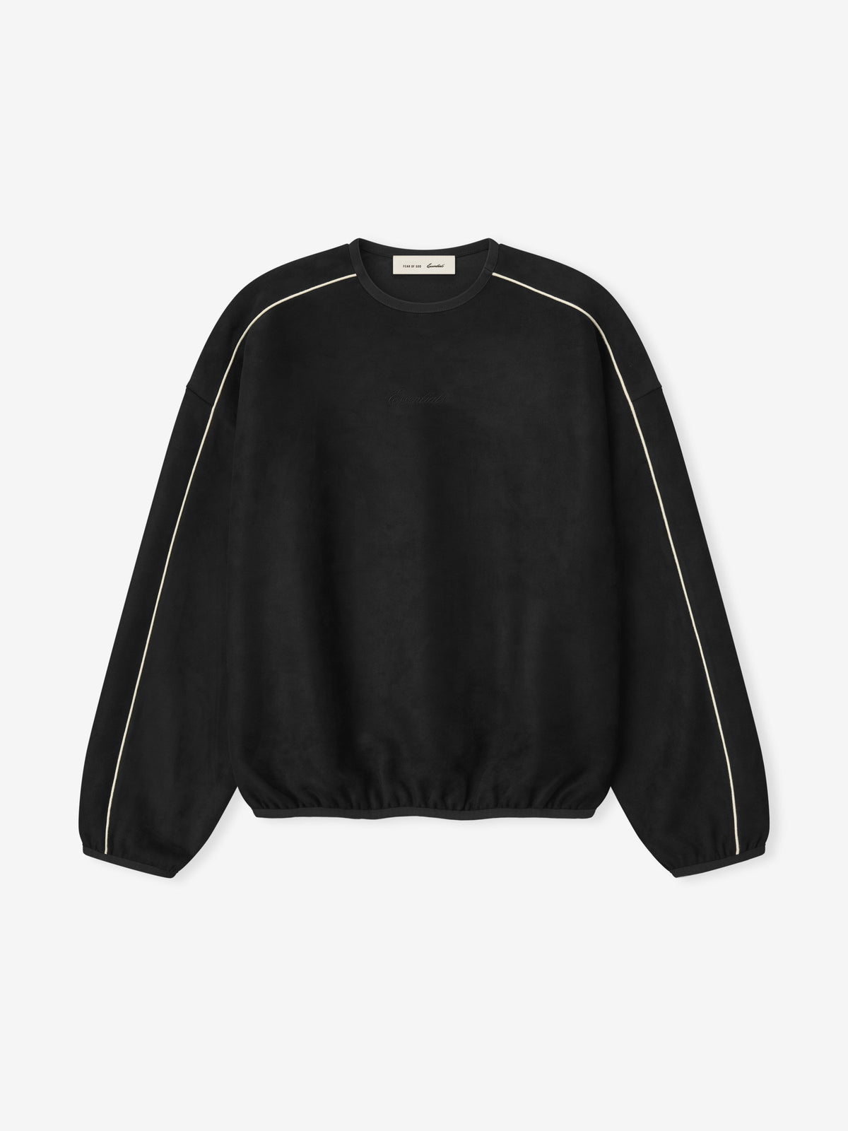 Suede Fleece Signature Modern Crewneck Sweatshirt