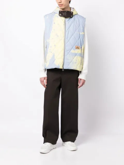 OAMC abstract-print hooded gilet