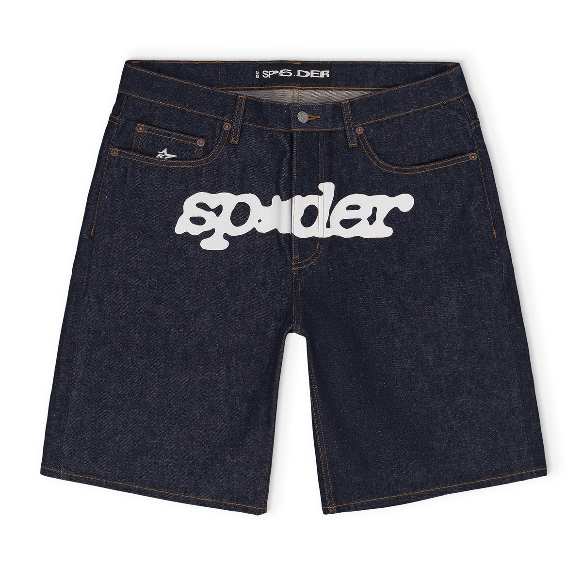 Indigo Indigo V3 LOGO DENIM SHORTS