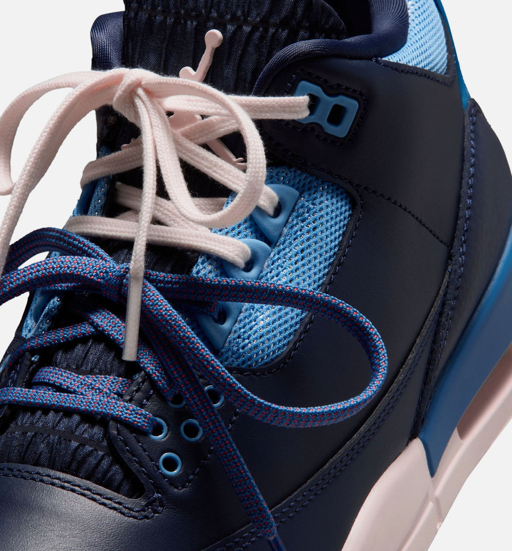 Air Jordan 3 Retro 'Sport Renaissance' - Women's Lifestyle Sneaker (Obsidian/Chalk/Track Red)