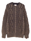 KAMIYA  cable knit sweater