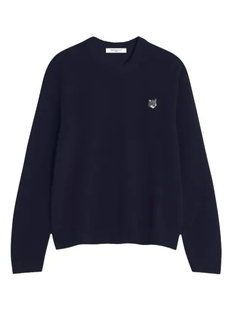 Maison Kitsuné Fox-head wool sweater
