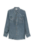 Pierre-Louis Mascia silk flap-pocket shirt