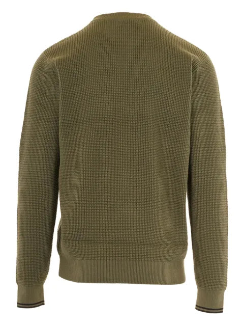 Fred Perry textured-knit logo-detail sweater