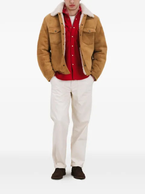 Fortela Quarter patch-pocket shearling jacket