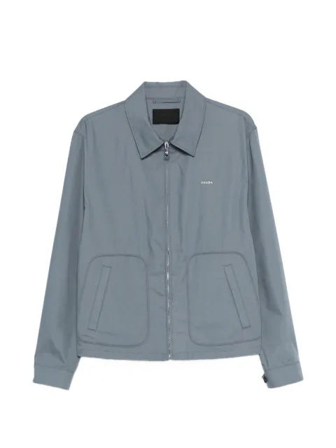 Prada technical cotton zipper blouson jacket