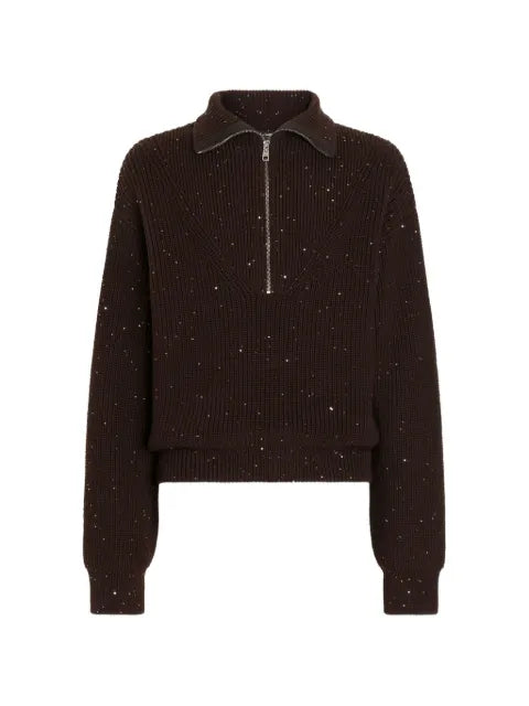 Dolce & Gabbana wool turtleneck pullover with sequins