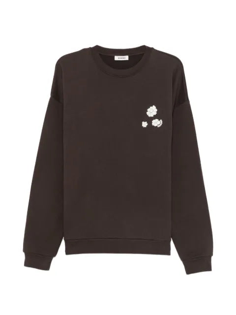 SANDRO floral-detail sweatshirt