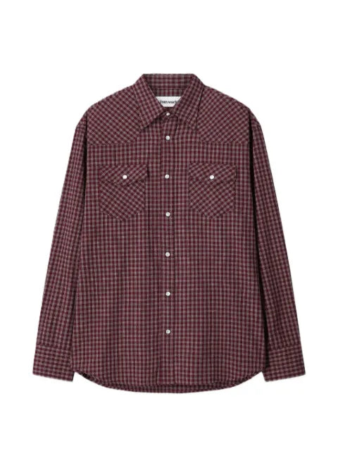 TONYWACK check-print western shirt jacket