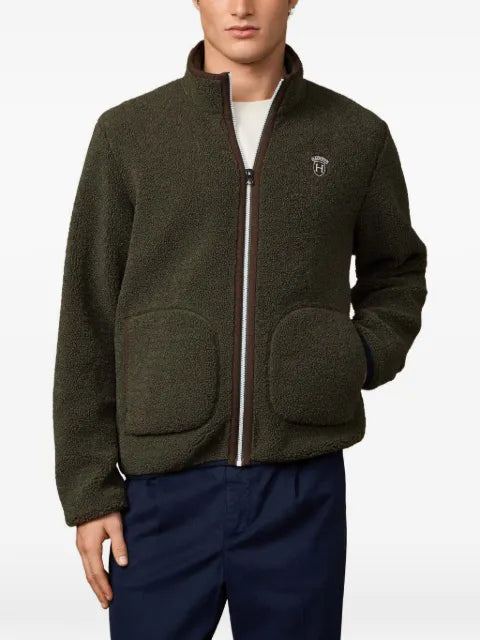 Hackett London Heritage Badge teddy-fleece jacket