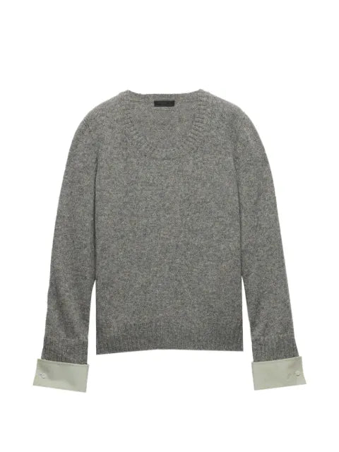 Prada Shetland wool scoop-neck sweater