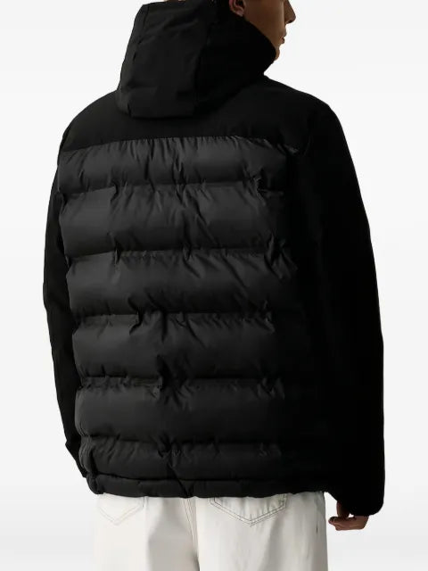 Karl Lagerfeld quilted zip-up hooded jacket