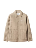 Maison Kitsuné vertical-quilted patch-pocket jacket