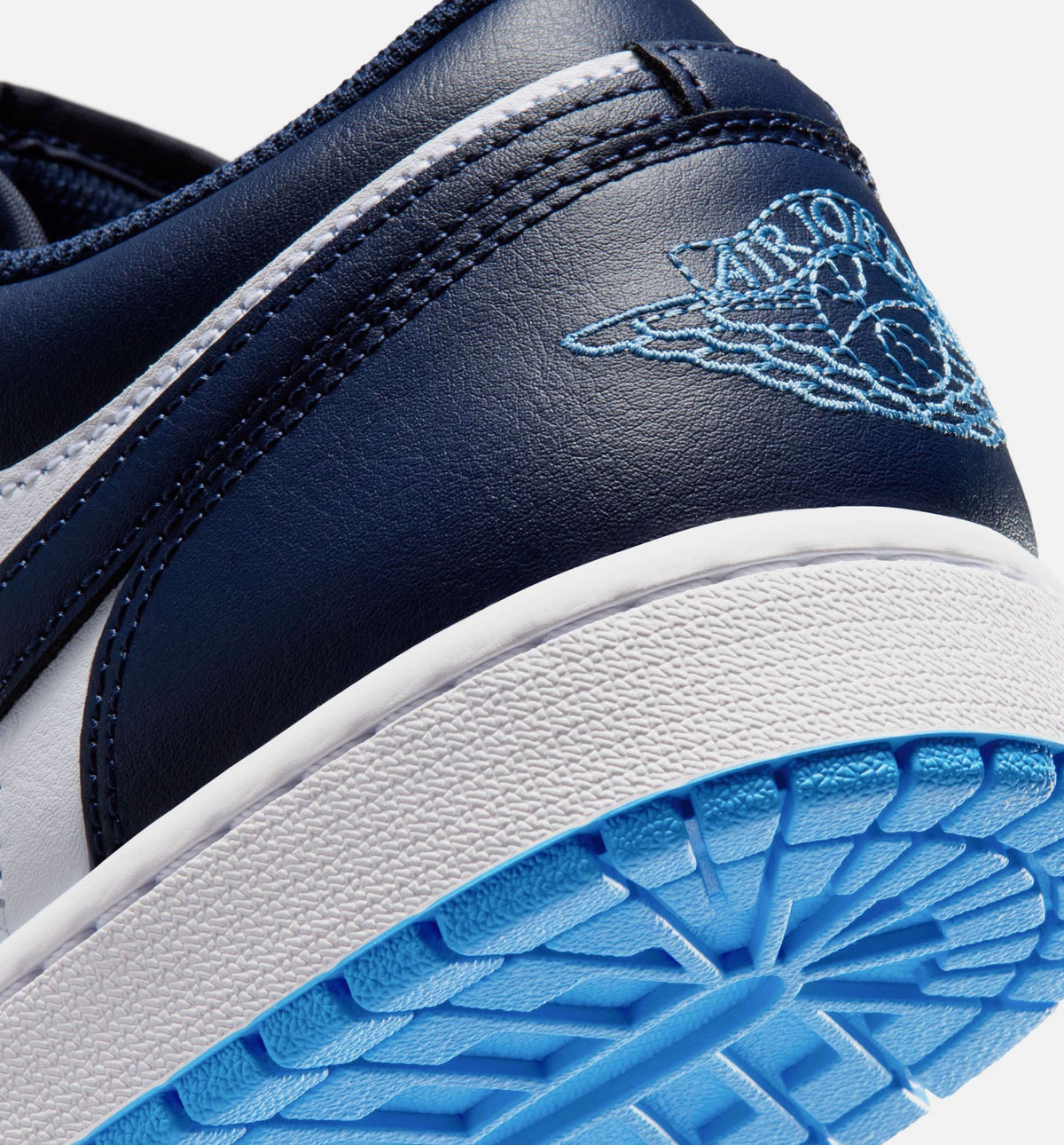 Air Jordan 1 Low Men's Sneakers - Deep Navy / University Blue / White