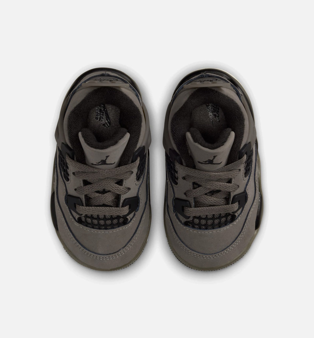 Air Jordan 4 Retro Cave Stone And Black Infant/Toddler Shoes - Cave Stone Black Moon Particle