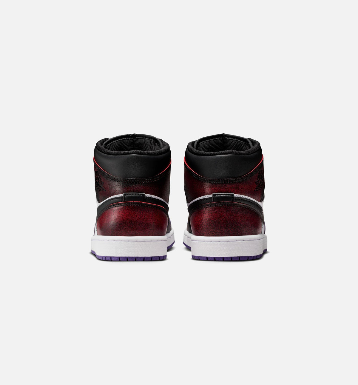 Air Jordan 1 Mid SE Men's – True Red/White/Court Purple/Black