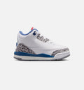 Air Jordan 3 Retro OG True Blue Infant & Toddler Sneakers - White / Fire Red / True Blue