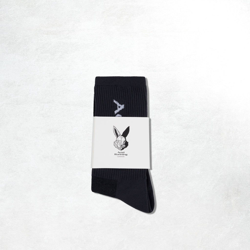 Acid Running Logo Socks - Black