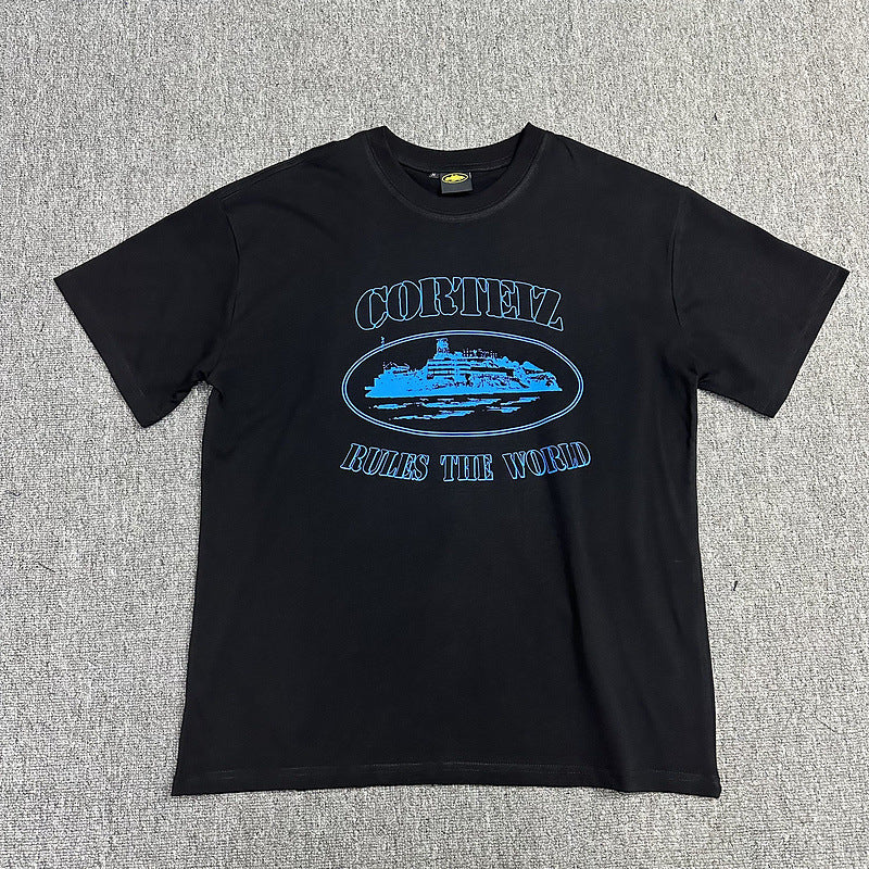 Corteiz Circle Logo Graphic Oversized Tee Streetwear Unisex