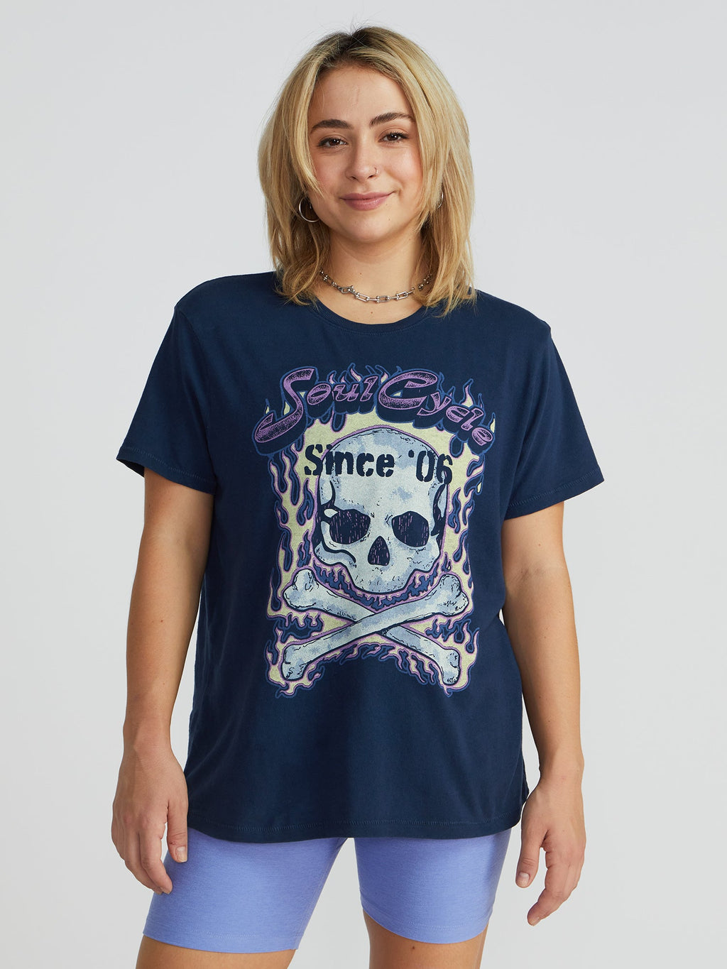 SOULCYCLE FIRE SKULL TEE