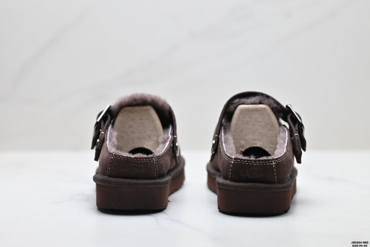 UGG Ethnic-Trim Shearling Slip-On Shoes