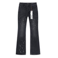 Purple Brand Rhinestone Flared Jeans