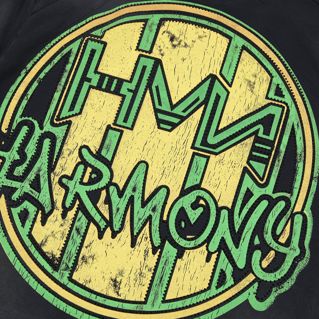 HARMONY Raw-Edge Graphic T-Shirt