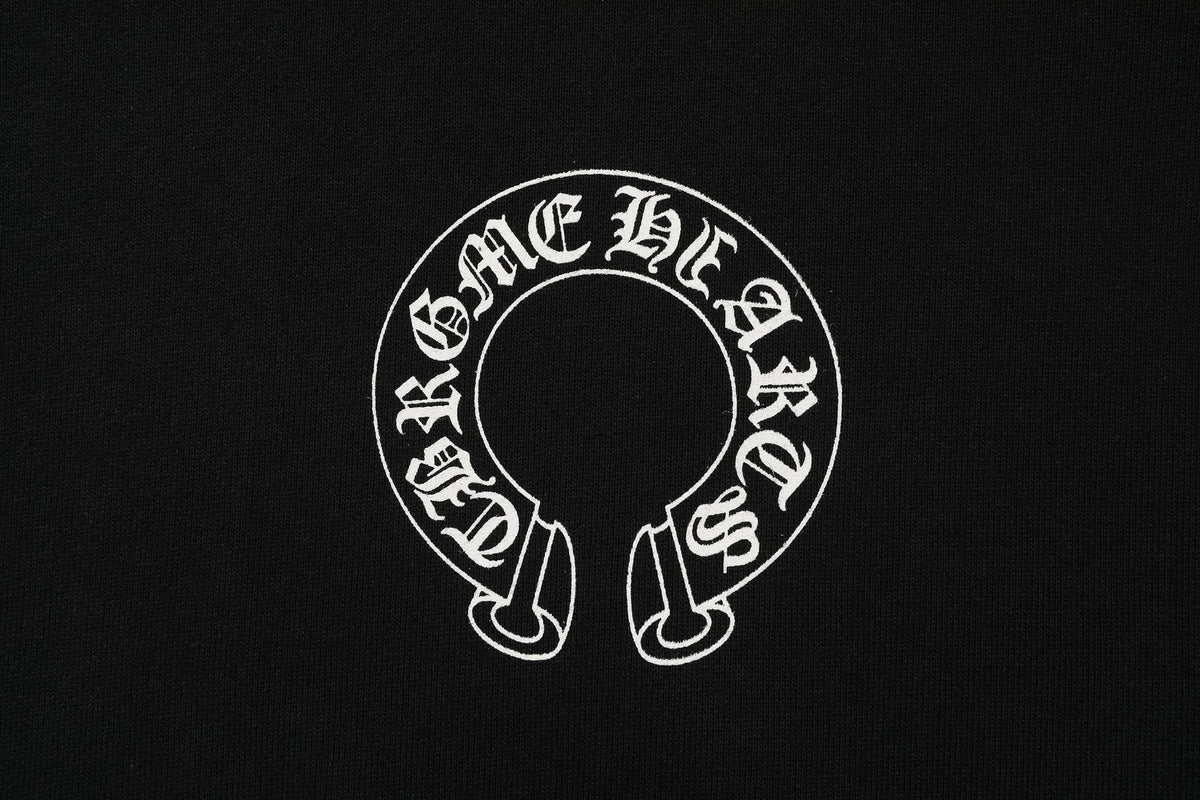 Chrome Hearts Horseshoe Graphic Pullover Hoodie
