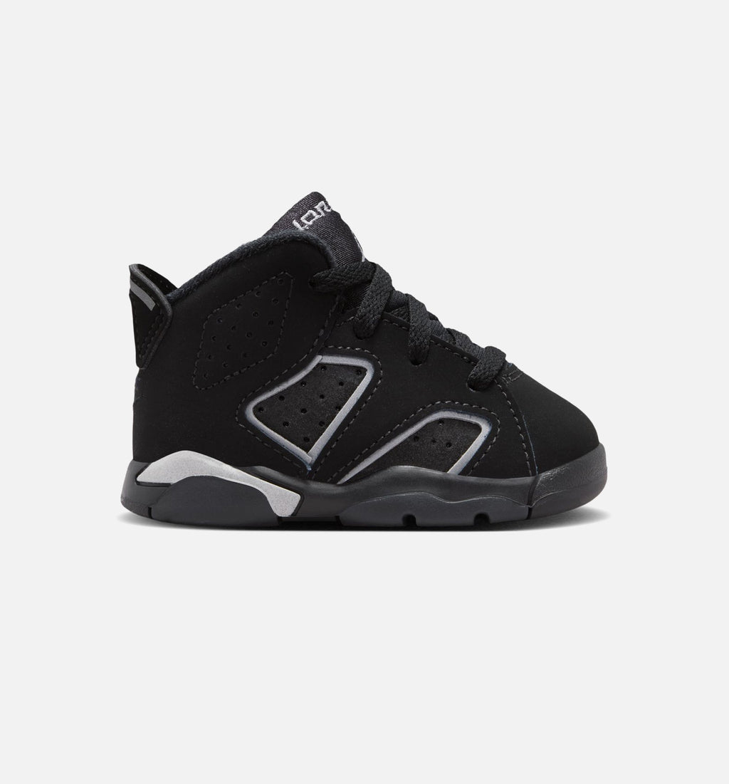 Air Jordan 6 Cap & Gown Infant/Toddler Shoe - Black/Reflective Silver