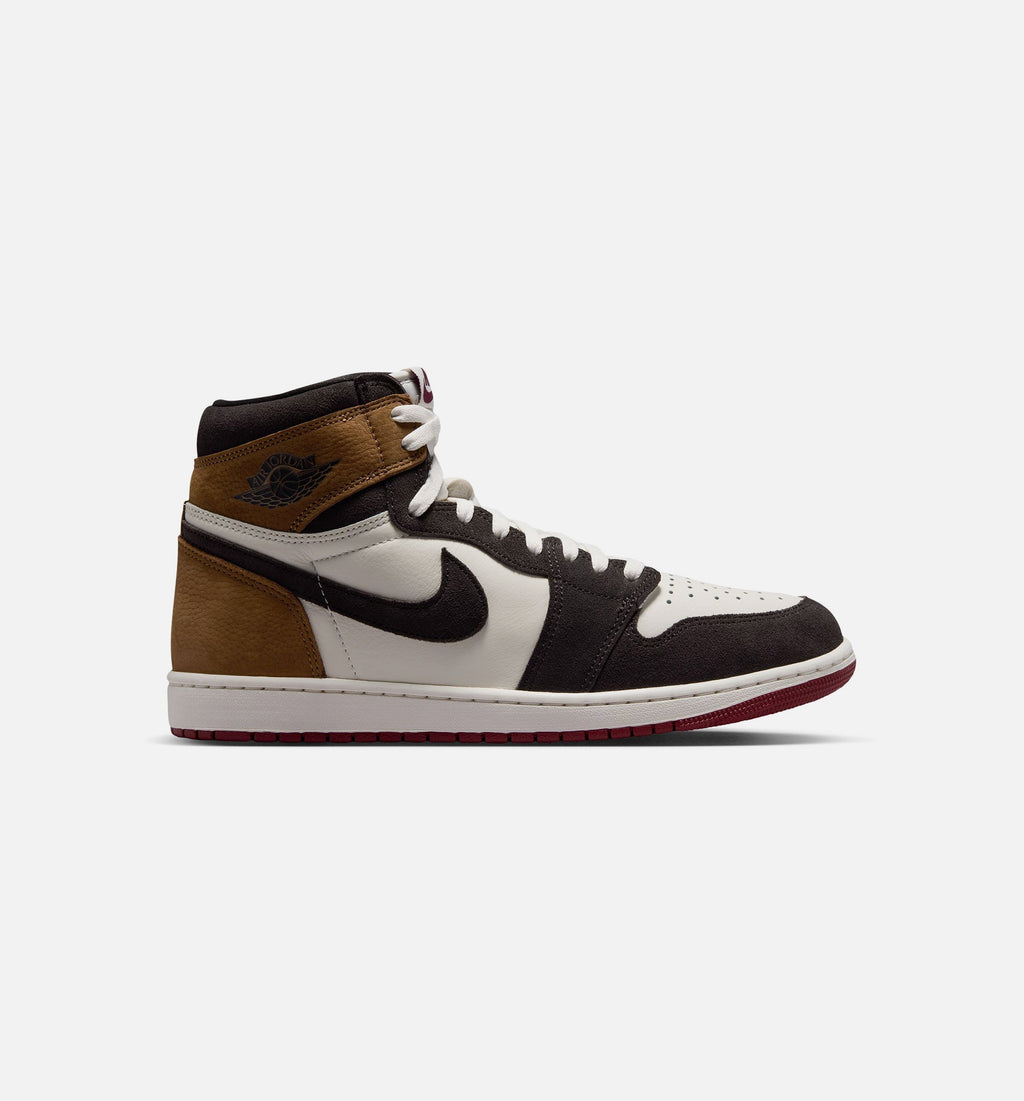 Air Jordan 1 Retro High OG Love Letter Men's Lifestyle Shoe - Shadow Brown/Team Red/Light British Tan