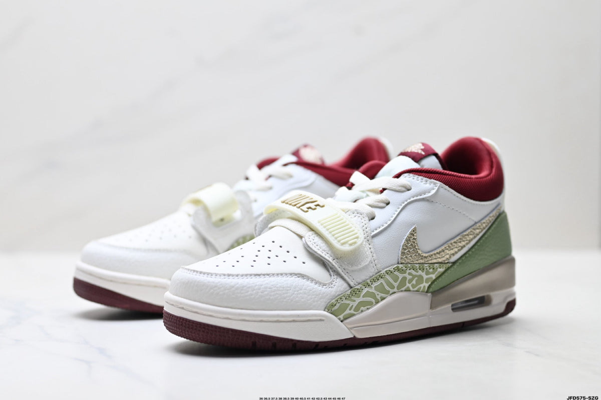 Jordan Legacy 312 Low White Olive Green Sneakers