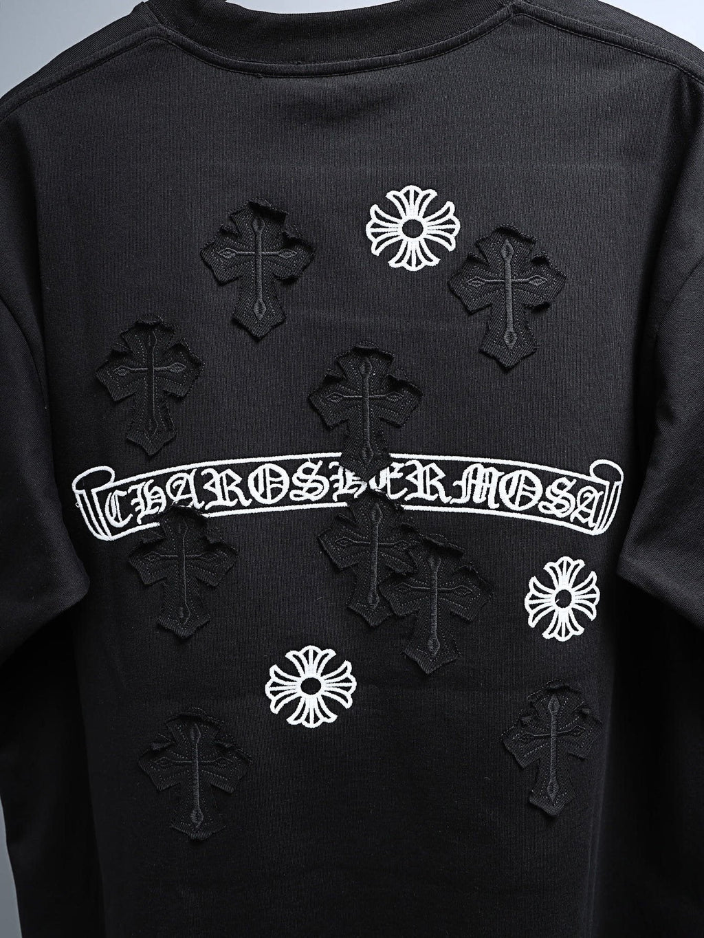 Chrome Hearts Cross Floral Graphic T-Shirt
