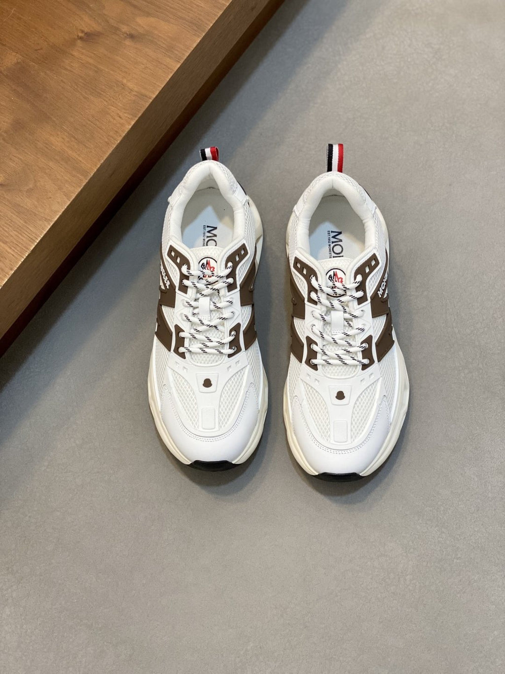 Moncler Men's Mesh Panel Sneakers - Lace-Up Closure