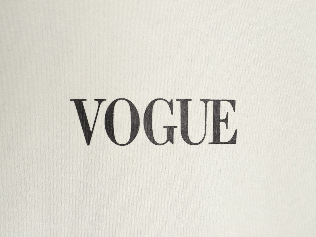 Balenciaga Vogue-Print Tower Graphic Hoodie - Ivory